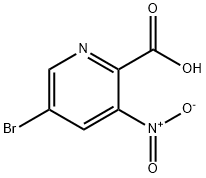 5-溴-3-硝基吡啶-2-羧酸 结构式