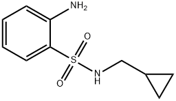 2-amino-N-(cyclopropylmethyl)benzenesulfonamide 结构式