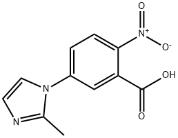 5-(2-甲基-1H-咪唑-1-基)-2-硝基苯甲酸 结构式