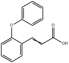 3-(2-苯氧基苯基)丙烯酸 结构式