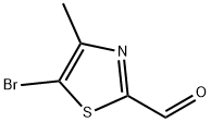5-溴-4-甲基-1,3-噻唑-2-甲醛 结构式