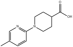 1-(5-甲基吡啶-2-基)哌啶-4-羧酸 结构式