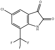 5-氯-7-三氟甲基靛红 结构式