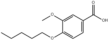 3-甲氧基-4-戊氧基-苯甲酸 结构式