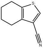 4,5,6,7-TETRAHYDRO-1-BENZOTHIOPHENE-3-CARBONITRILE 结构式