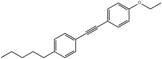 1-戊基-[(4-乙氧苯基)乙炔基]苯 结构式