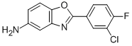 2-(3-CHLORO-4-FLUOROPHENYL)-1,3-BENZOXAZOL-5-AMINE 结构式