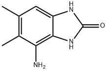 4-AMINO-5,6-DIMETHYL-1,3-DIHYDRO-2H-BENZIMIDAZOL-2-ONE 结构式
