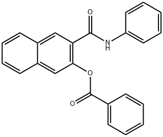 3-羟基-2-萘甲酸苯胺苯甲酸酯 结构式