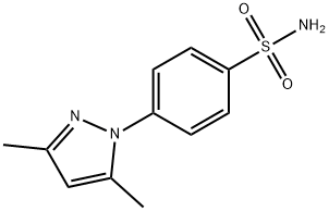 4-(3,5-二甲基-1H-吡唑-1-基)苯并-1-磺酰胺 结构式