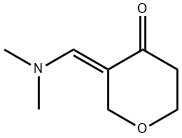 (E)-3-((二甲氨基)亚甲基)四氢-4H-吡喃-4-酮 结构式