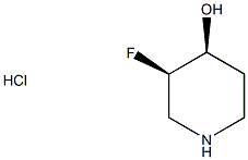 (3R,4S) - 酮-3-氟-4-哌啶醇盐酸盐 结构式