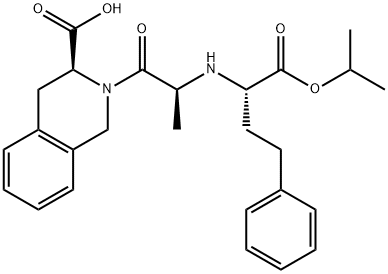 喹那普利异丙酯 结构式
