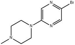 2-溴-5-(4-甲基哌嗪-1-基)吡嗪 结构式