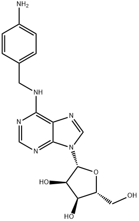 N-[(4-氨基苯基)甲基]腺苷 结构式