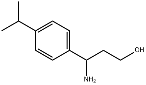 3-氨基-3-[4-(丙-2-基)苯基]丙-1-醇 结构式