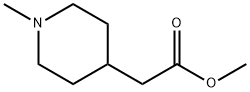 2-(1-甲基-4-哌啶基)乙酸甲酯 结构式