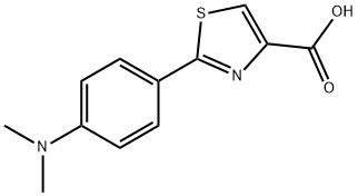 2-(4-(二甲基氨基)苯基)噻唑-4-羧酸 结构式