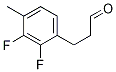 Benzenepropanal, 2,3-difluoro-4-Methyl- 结构式