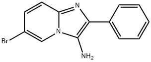 6-BROMO-2-PHENYLIMIDAZO[1,2-A]PYRIDIN-3-AMINE 结构式