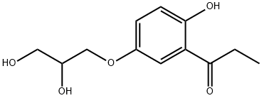 5'-(2,3-Dihydroxypropoxy)-2'-hydroxypropiophenone 结构式