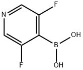 3,5-二氟吡啶-4-硼酸 结构式