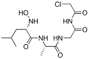 chloroacetyl-N-hydroxyleucyl-alanyl-glycinamide 结构式