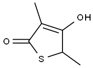 4-HYDROXY-3,5-DIMETHYL-5H-THIOPHEN-2-ONE 结构式