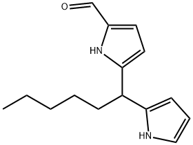 1H-Pyrrole-2-carboxaldehyde,  5-[1-(1H-pyrrol-2-yl)hexyl]- 结构式
