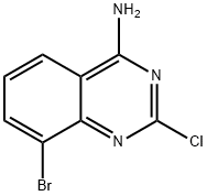 4-氨基-8-溴-2-氯喹唑啉 结构式