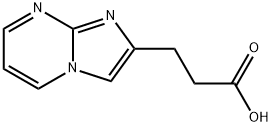 咪唑并[1,2-A]嘧啶-2-丙酸 结构式