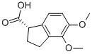 (1S)-2,3-DIHYDRO-4,5-DIMETHOXY-1H-INDENE-1-CARBOXYLIC ACID 结构式