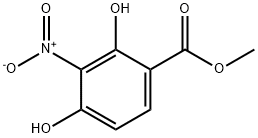 2,4-二羟基-3-硝基-苯甲酸甲酯 结构式