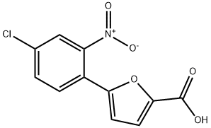 5-(4-氯-2-硝基苯基)-2-糠酸 结构式