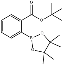 2-TERT-BUTOXYCARBONYLPHENYLBORONIC ACID PINACOL ESTER 结构式