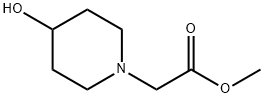 甲基 2-(4-羟基哌啶-1-基)醋酸盐 结构式