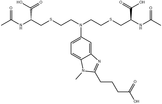 达莫司汀BIS-MERCAPTURIC酸 结构式