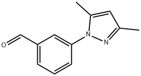 3-(3,5-二甲基-吡唑-1-基)-苯甲醛 结构式