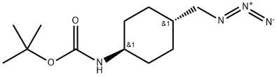 Carbamic acid, N-[trans-4-(azidomethyl)-cyclohexyl]-, 1,1-dimethylethyl ester 结构式