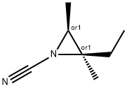 1-Aziridinecarbonitrile,2-ethyl-2,3-dimethyl-,cis-(9CI) 结构式