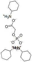 tris(cyclohexylammonium) (phosphonatooxy)acetate 结构式