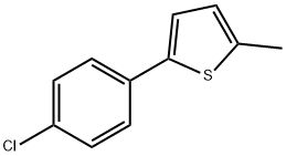 Thiophene, 2-(4-chlorophenyl)-5-methyl- 结构式