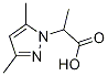 2-(3,5-二甲基吡唑-1-基)丙酸 结构式