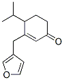 (-)-3-[(3-Furanyl)methyl]-4-(1-methylethyl)-2-cyclohexen-1-one 结构式