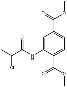 2-[(2-氯丙醇基)氨基]对苯二甲酸二甲酯 结构式
