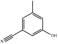 3-甲基-5-羟基苯甲腈 结构式