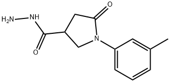 1-(3-甲基苯基)-5-氧代吡咯烷-3-卡巴肼 结构式