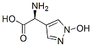 1H-Pyrazole-4-acetic  acid,  -alpha--amino-1-hydroxy-,  (-alpha-S)- 结构式