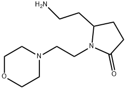 5-(2-Amino-ethyl)-1-(2-morpholin-4-yl-ethyl)-pyrrolidin-2-one 结构式