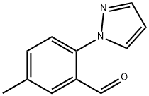 5-甲基-2-(1H-吡唑-1-基)苯甲醛 结构式